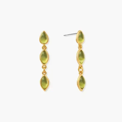 en route 18K Gold Plated Olive Marquise Earrings, featuring a Symphony of Color, Waterproof Stainless Steel, Elegant Dangle Drop Style, Perfect for Vacation Outfits or Vibrant Summer Looks #SpringStatements