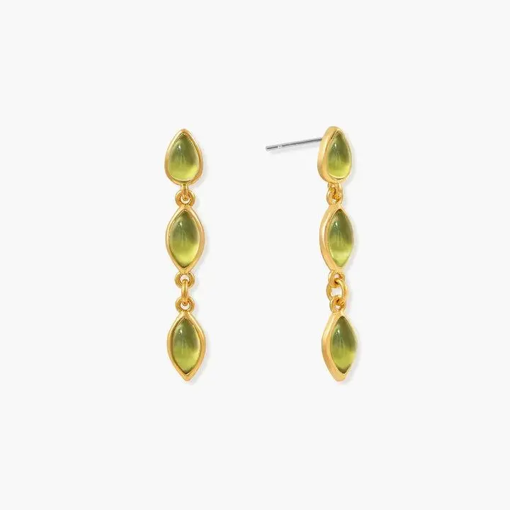 en route 18K Gold Plated Olive Marquise Earrings, featuring a Symphony of Color, Waterproof Stainless Steel, Elegant Dangle Drop Style, Perfect for Vacation Outfits or Vibrant Summer Looks #SpringStatements
