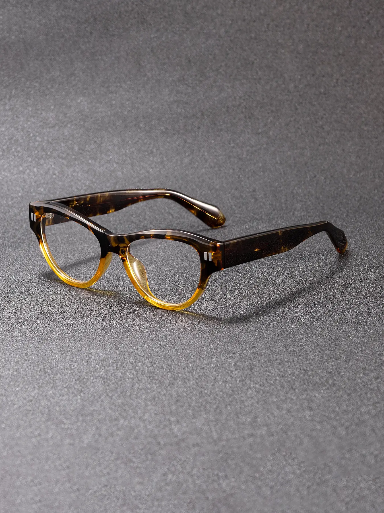 Unisex Cat Eye Prescription Glasses Frame, PC+cp Design, Casual Style, All-Season Use, Perfect for Travel & Daily Wear