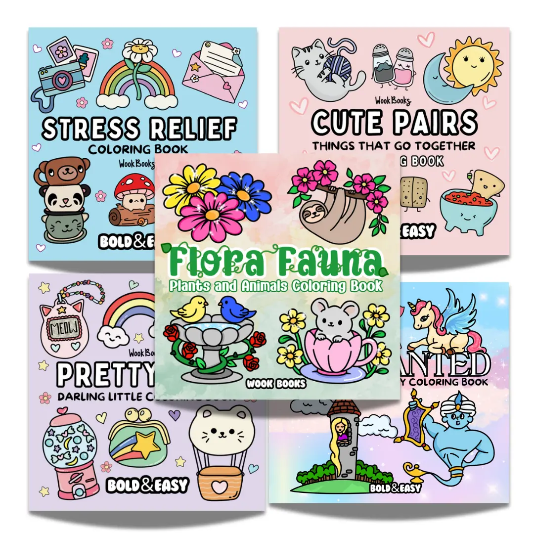 FloraFauna+StressRelief+CutePairs+Pretty+Enchanted