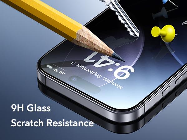 ESR 3 Pack for iPhone 17 Pro Max /17 Pro /17 Air/17(iPhone 17/16/15 All Models)Screen Protector, [9H Hardness] [Military Grade Shatterproof] Full Coverage Tempered Glass Film with Easy Installation Tool, HD Clear, Scratch Resistant