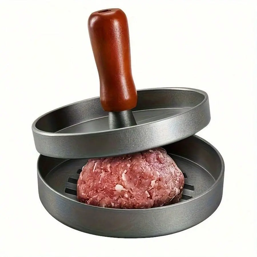 1pc Burger Press Non-Stick Hamburger Press Patty Maker Mold | Meat Beef Cheese Veggie Burger Maker For Grill Griddle BBQ Barbecue