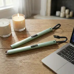 Arc Lighter with Built-inCable | Rechargeable USB Plasma Arc Lighter for Candles, Aromatherapy, Kitchen, BBQ. Windproof Flameless Lighter Tool. Best Valentines Day Gifts for Her, Mom, Wife, Girlfriend. Birthday, Anniversary & Housewarming Present Idea