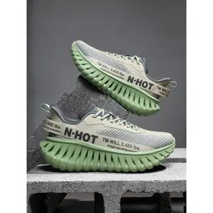 Unisex Trendy Lightweight Shock-Absorbing Outdoor Running Athletic Shoes, Fashion Sports Style, Comfortable Cushioning, Non-Slip Breathable Design