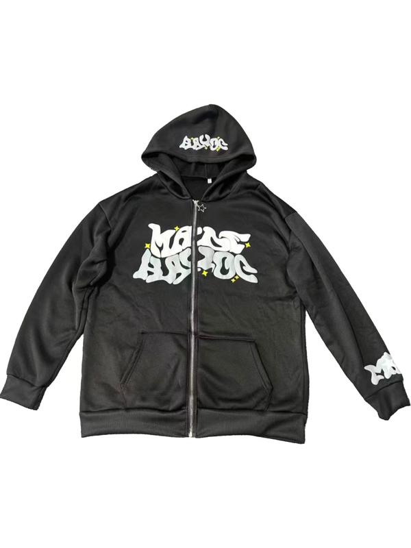 Hooded sweatshirt ,Men's Durable Foam Graphic Hoodie Y2K Dark Sportswear Streetwear Pullover Warm Fleece Lining Loose Fit Long Sleeve Drawstring Hood Ribbed Cuffs Side Pockets Comfortable