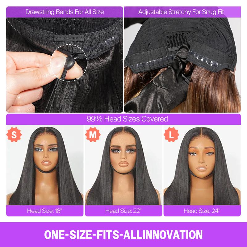 [Boho Curly] Megalook Flowy Bohemian Curls Wig Glueless 13x6 Lace Frontal Wig Ear To Ear Pre-plucked Natural Hairline Natural Curly Hair Pre Bleached Via Drawstring Band For Any Head