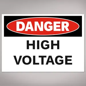 Avery High Voltage Labels, Waterproof, UV Resistant, Preprinted, 3.5" x 5", 100 Warning Decal Labels