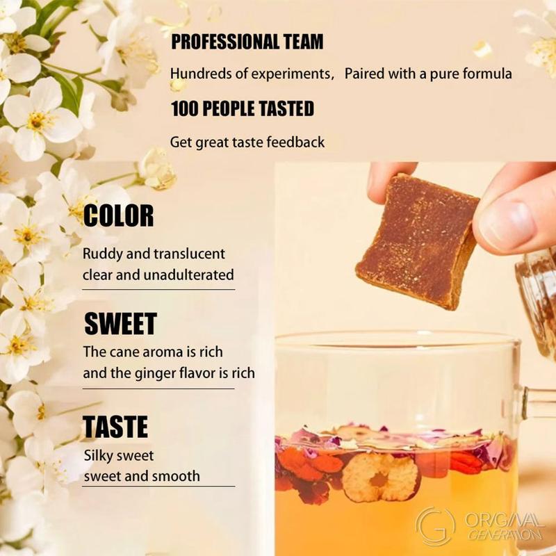 BOGO Period Tea Rose Red Date Brown Sugar And Ginger Tea 2Cartons (1Carton 119g 17g×7packs)×2 Caffeine Free With Free Titanium Thermos With Red Date, Brown Sugar, Goji Berry, Rose, Bamboo And Ginger