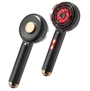 CESTVEEL New EMS Microcurrent Electric Head Massage Comb - Red Light Hair Growth Tool with Head Medicine Application, Liquid Guide Function for Hair Care