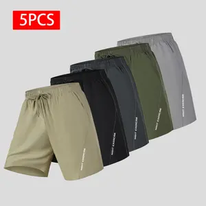 Summer 5-Pack Knee-Length Casual Sports Shorts – Fashionable and Simple