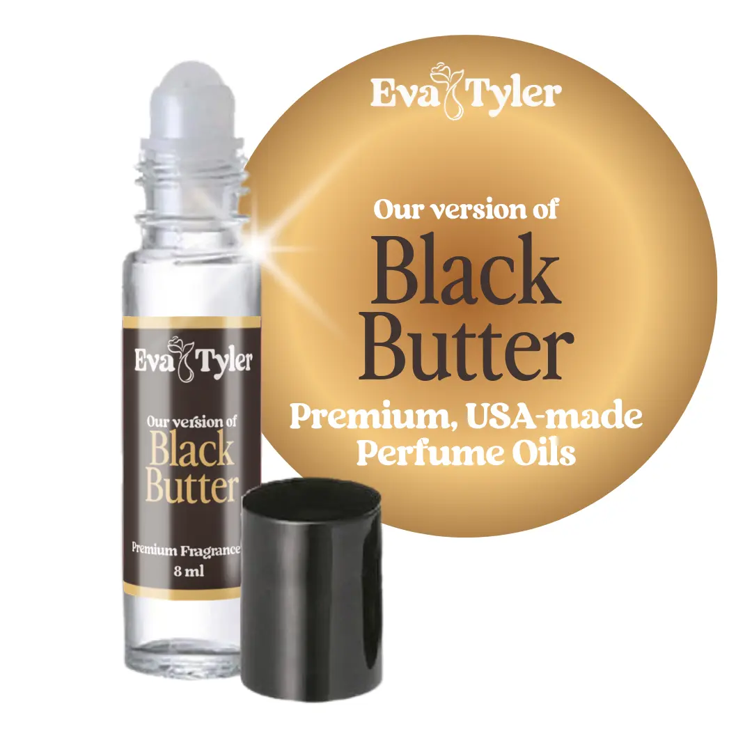 EvaTyler Black Butter Roll-On Cologne Oil - Aromatic Scent Fragrance Perfume Oil, USA Made, Long-Lasting, Alcohol-Free, Men's Cologne Body Care for Daily Wear