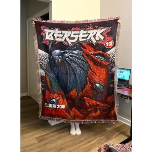 Anime Woven Tapestry Unique Wall Hanging Throw Blanket Woven Blanket