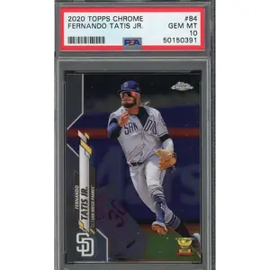 Fernando Tatis Jr 2020 Topps Chrome Baseball Card #84 Graded PSA 10 GEM MINT