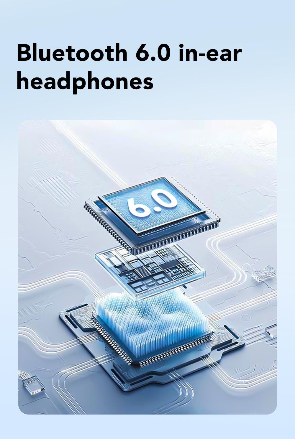 MINISO MS108 Wireless Bluetooth Earphones Mini Invisible Waterproof Earbuds for Sleep & Sports Two Pairs Included Mini Short Stem Design Ideal for Work Sports and Sleeping