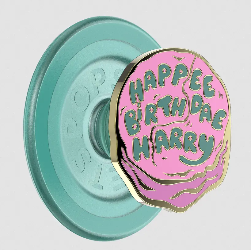 popsockets Enamel Happee Birthdae Harry  MagSafe PopGrip