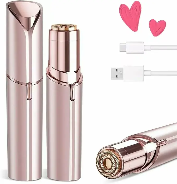 Eyebrow Hair Trimmer, Electric Facial Hair Remover for Women, Lip Body Hair Removal Tool, Precision Eyebrow Shaver & Epilator, Painless Grooming