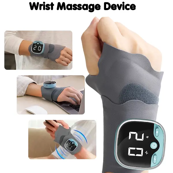 Vibratory Hand Massager for Wrist Hand Care, 5 Modes 9 Levels with Vibration Heat Timer Function, Vibratory Hand Massager for Wrist Hand Care, 5 Modes 9 Levels with Vibration Heat Timer Function,