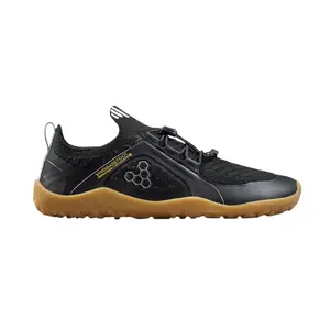 Vivobarefoot Womens Primus Trail Knit Firm Ground Running Sneakers Shoes - Black