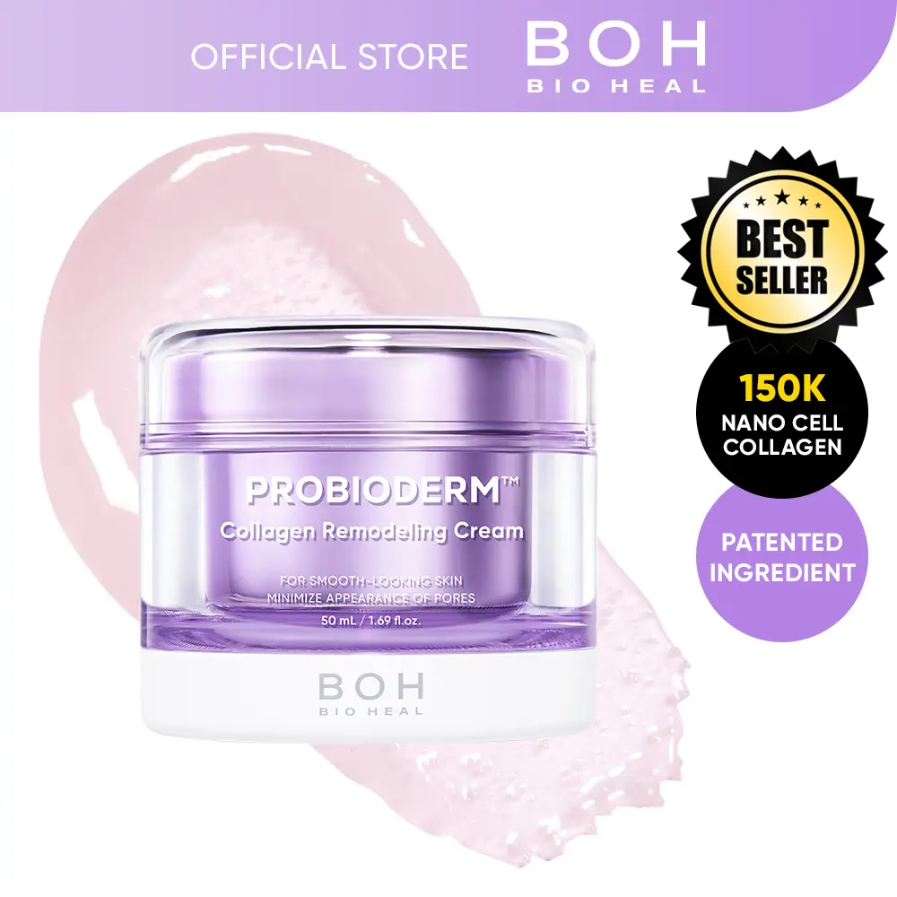 BIOHEAL BOH Probioderm Collagen Remodeling Cream 1.69 fl oz (50 ml) | Pore Tightening Cream with 150,000 Collagen Capsules for Firmness & Smooth Texture | Lightweight Moisturizer for Flawless Skin Gentle Moisture | Mother's Day Gift