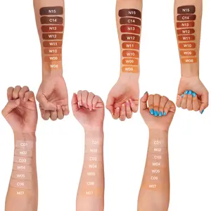Beautyturess Concealing Liquid Foundation Set with Brush & Puff, 24H Longwear, Hydrating, Full Coverage, Shades for All Skin Tones