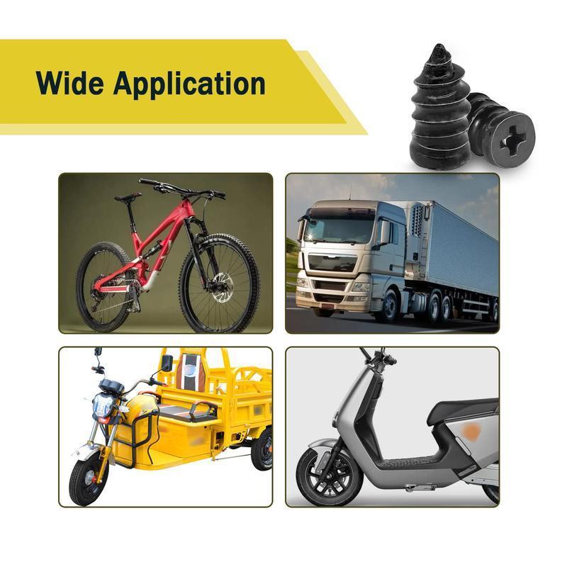 60 Pcs 2-Size Tire Repair Screws Plug Kit with 1 Screwdriver, Self-service Tire Repair Vacuum Rubber Nails for Car/Motorcycle/Truck/Tractor, Fast Puncture Repair Supplies 60 Pcs 2-Size Tire Repair Screws Plug Kit with 1 Screwdriver, Self-service Tire Repair Vacuum Rubber Nails for Car/Motorcycle/Truck/Tractor, Fast Puncture Repair Supplies