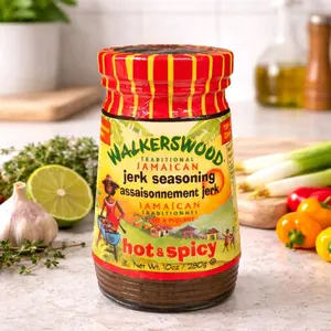 Walkerswood Traditional Jamaican Jerk Seasoning (Mild or Hot & Spicy) – Authentic Caribbean Marinade | Taste of Yard 10oz