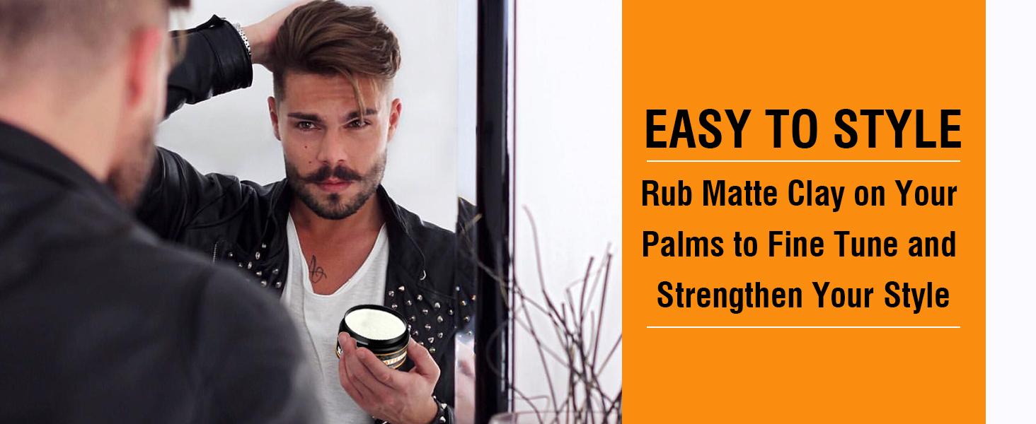 Matte Clay Spray Hair Texturizing & Volumizing Spray- Mens Hair Product Clay Texture Spray Lightweight Clay Hair Spray Incease Volume Brush Gel