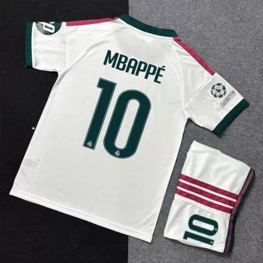 Premium No.10 White Home Laliga 2026/27 A football kit with Embroidered logo and Sharp stitching Jersey | Unisex Breathable Quick Dry Soccer Shirt - Personalized on Request