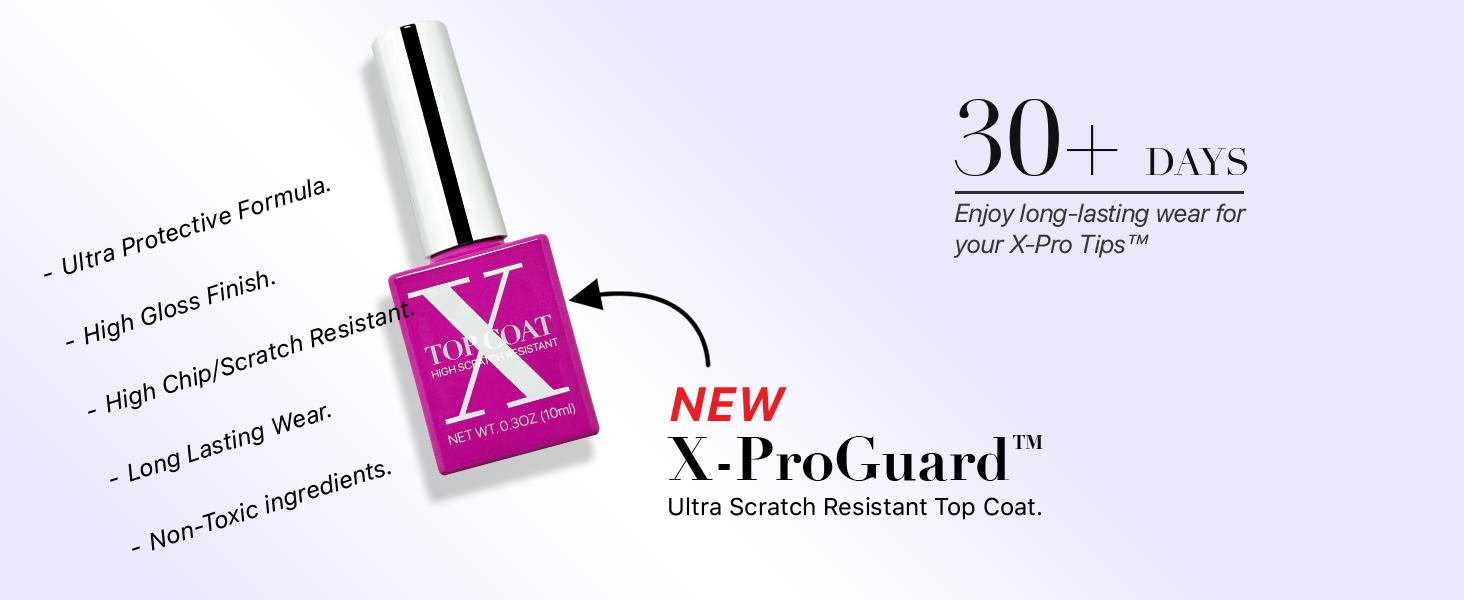 SXC Cosmetics X-Pro Tips French Tip Press on Nails – French Purple Edition Starter Kit