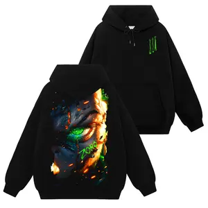 [Ace Shop] Roronoa Zoro King Of Hell - One Piece Op #64 Hoodie T-Shirt Sweatshirt Retro Vintage Unisex Graphic 90s Cotton, Gift For Wibu, Anime Manga Y2K Streetwear