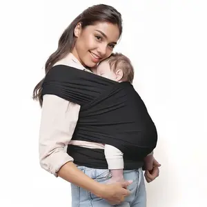 Cloz'd Ergonomic Hands-Free Baby Wrap Carrier  Newborn to Toddler (8-35 lbs) | Ergonomic Hands-Free Sling, Soft & Breathable | Perfect for Travel, Daily Use &  for Postpartum Support