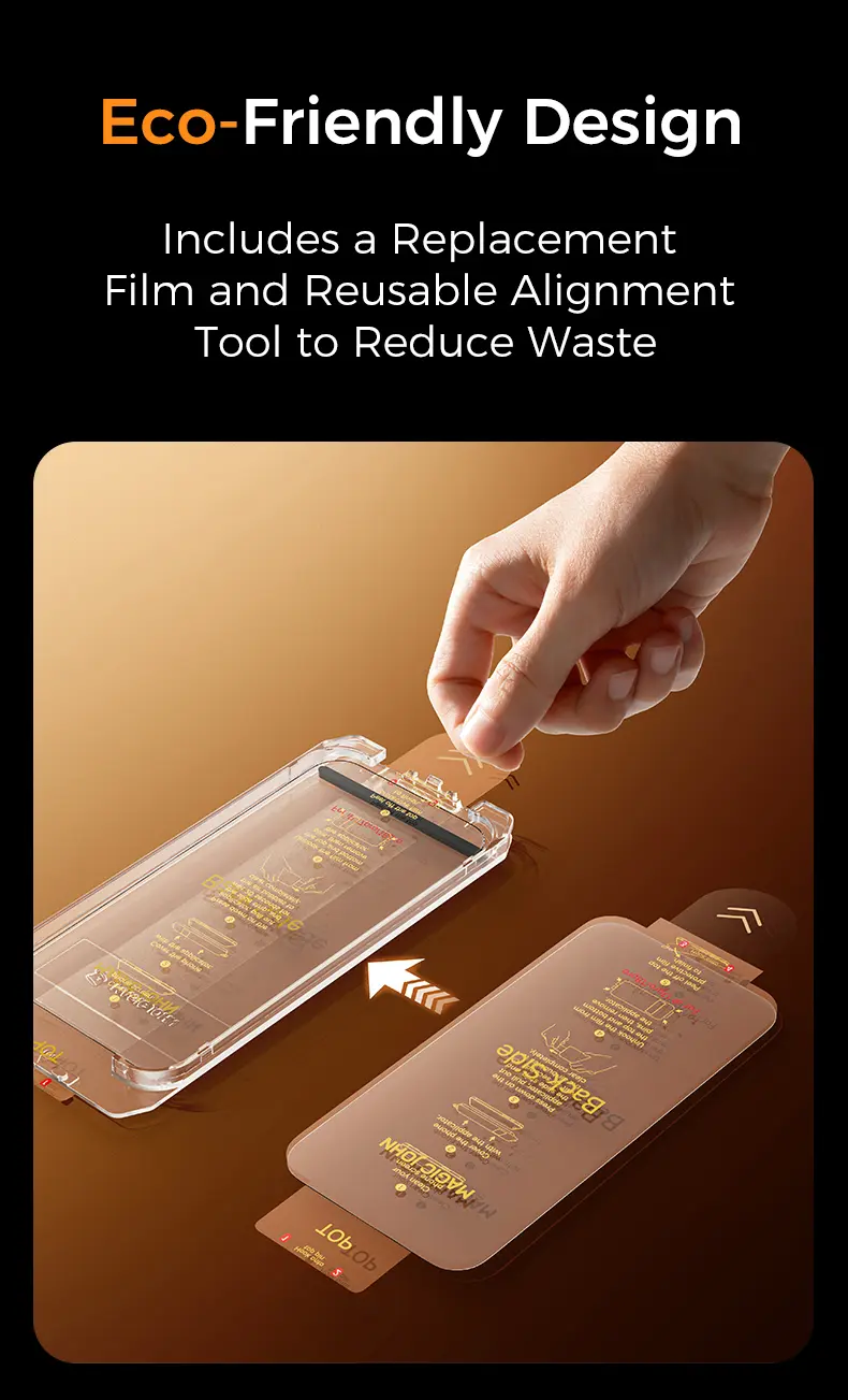 MAGIC JOHN MagicView Tempered Glass Screen Protector for iPhone Series (17/16/15) - 2-Pack Phone Accessory, 0.33mm No Black Border, Auto Dust Removal Easy Installation, HD Transparent/28° Anti-Peek Privacy, Case-Friendly Cover, Screen Protector Iphone