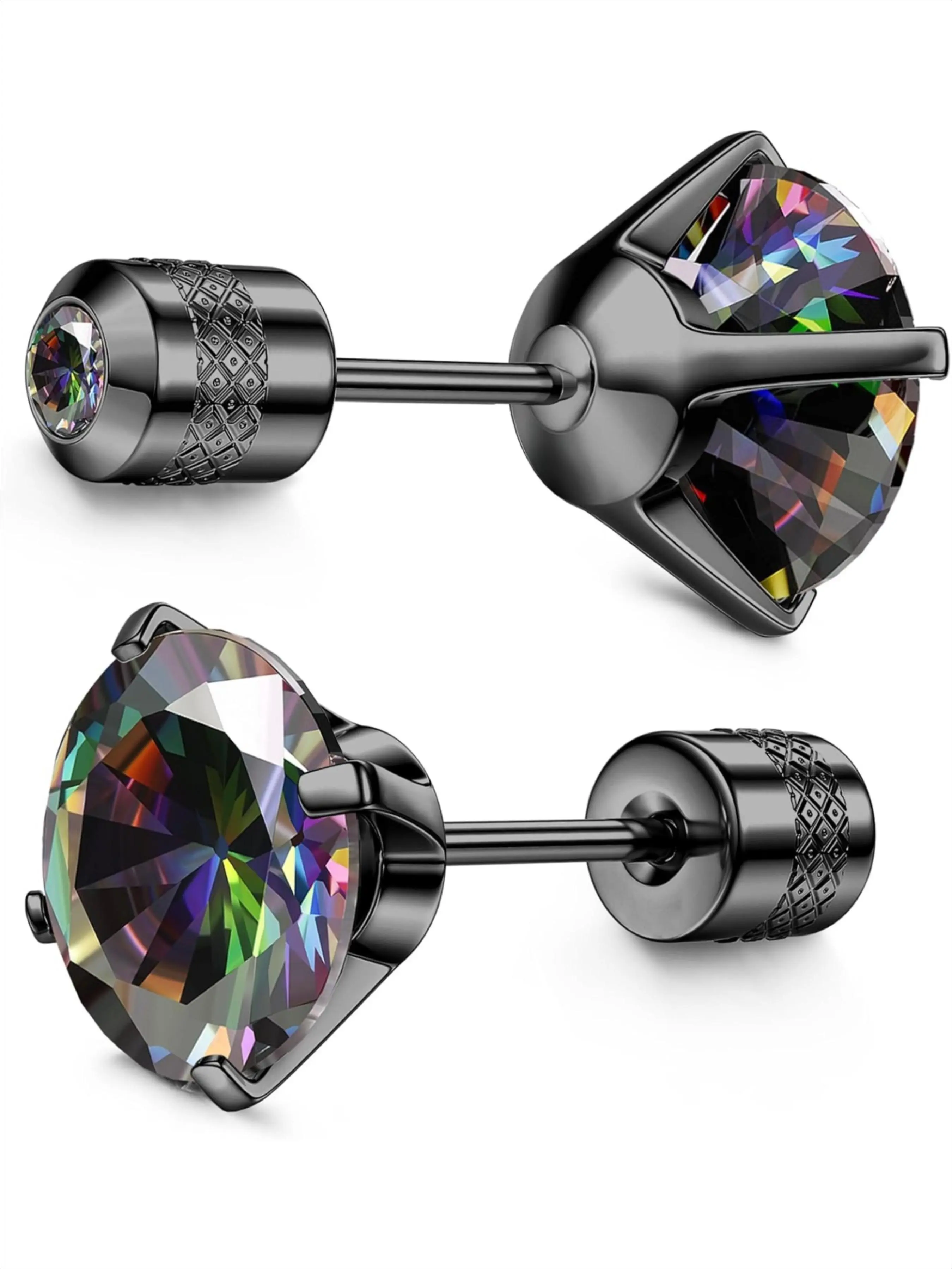 Titanium Alloy Ear Studs, High Quality Earrings, Fashionable Earring Jewelry for Women & Men, Trendy All-match Exquisite Birthday Gift