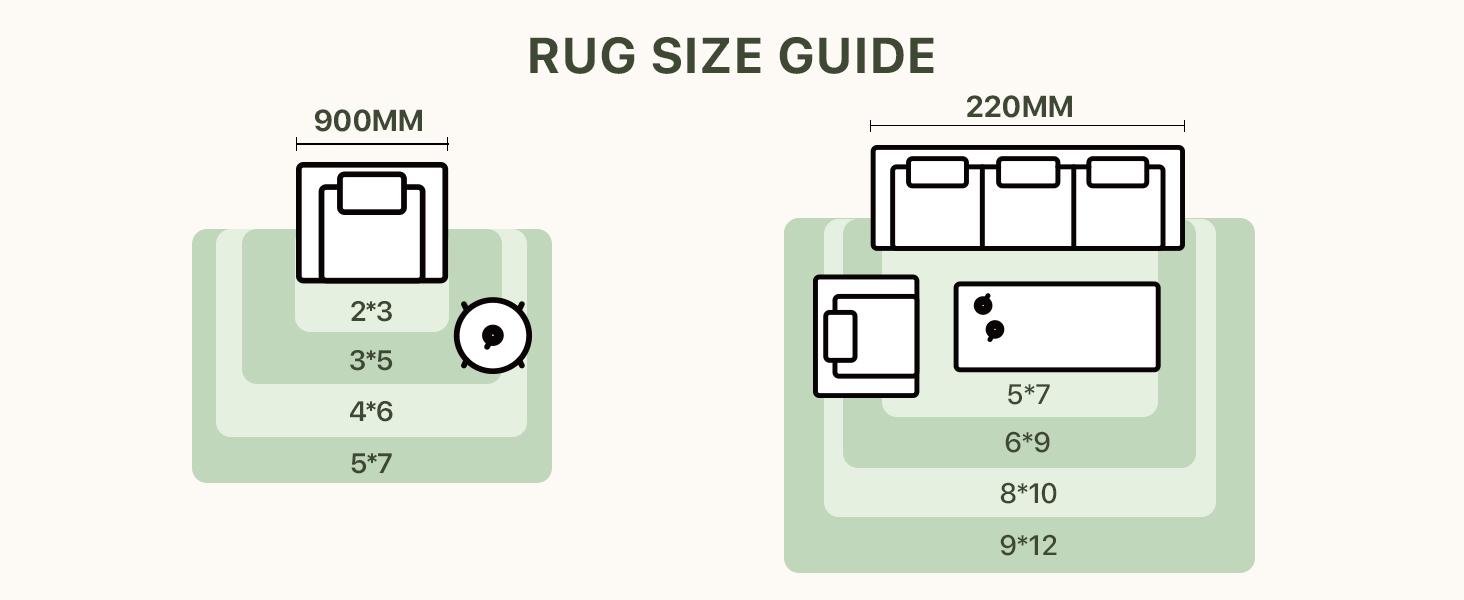 GENIMO Area Rugs, Ultra-Thin Foldable Low Pile Machine Washable Rug, Lightweight Machine Washable Rugs for Living Room Bedroom