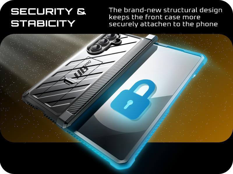 SUPCASE for Samsung Galaxy Z Fold 7 Case with Kickstand UB Pro Built-in Tempered Glass Screen Protector Hinge Coverage Military-Grade Protection Full-Body Heavy-Duty Rugged Phone Case MagSafe Compatible Anti-Slip Grip support magnetic wireless