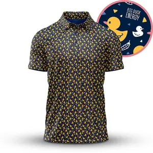 Big Duck Energy Funny Men's Bogey Bro Polo Golf Polo Shirt Luxurious Pattern Print Masters Golf Polo Tops Masters Tournament Shirt 2026 Championship Performance Outdoors Sport Shirt, Father's Day Gift, Birthday Gift for Him Husband Dad
