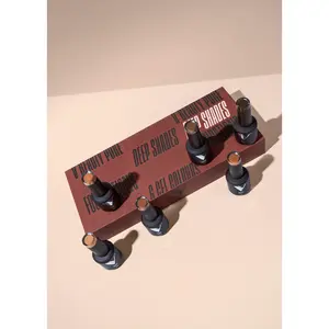 Gel Polish - Deep Shades Collection -  Glossy, Salon-Quality Cosmetic Gel Nail Polish Set – Smooth, Long-Lasting Manicure, Easy Application, UV/LED Soak-Off Formula for Nail