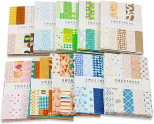 10 pack Vintage Scrapbook Paper 500 Sheets Aesthetic Decorative Craft DIY Stickers Kits for DIY Art Crafts Scrapbooking Journal Photo Album