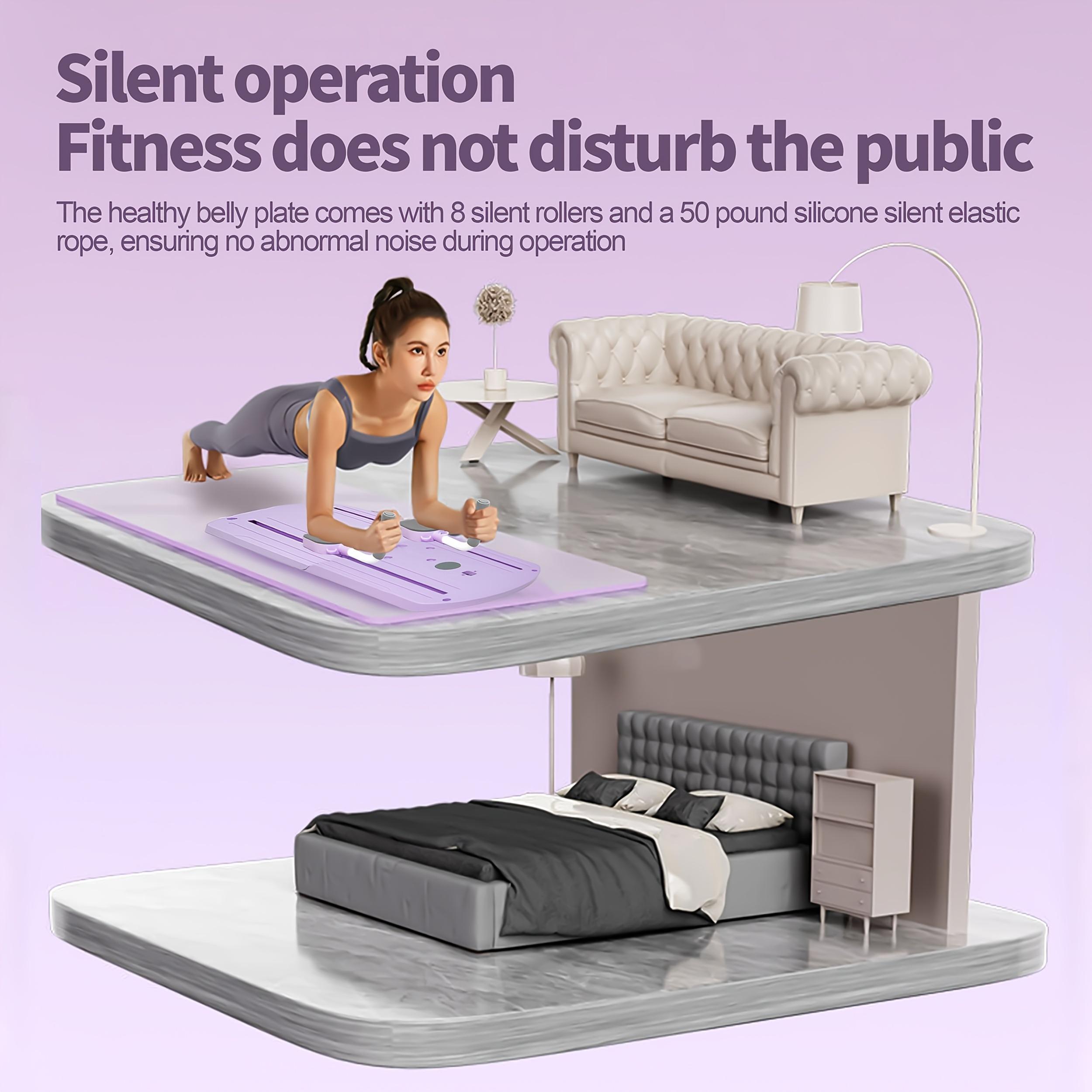 8-in-1 Multi-Functional Foldable Pilates Board, 24 Non-Slip Feet, Small Space Storage for Living Room, Bedroom, Gym, Yoga Room