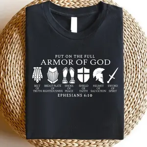 Put on The Full Armor of God Shirt, Christian Gifts, Catholic Shirt, Christian Shirts, Religious Gifts For Women, Bible Verse Shirt,Christian Bible Verse