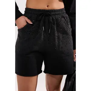 SPARKLE AND SHINE MINERAL WASHED SHORTS