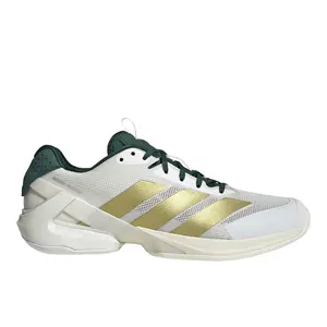 adidas Mens Adizero Ubersonic 5 Tennis Sneakers Shoes - Gold, White
