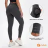 OQQ Women's High-Waist Butt-Lift Solid Sports Leggings - 2.3" Adjustable Length, Nylon+Spandex Moves With You, Sportswear Bottoms, Work-to-Yoga Wear, Back-to-School Casual Basic Style,sohochic