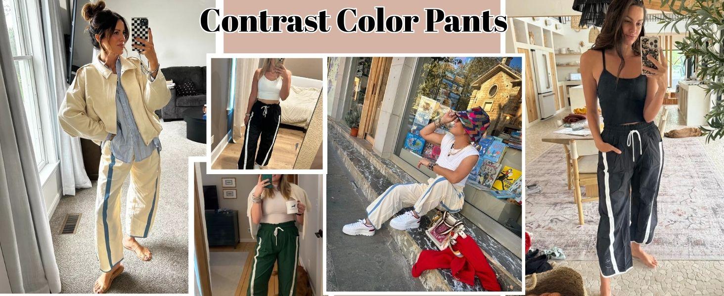 YeeZaa Striped Track Pants Y2K Barrel Pant Contrast Color for Women High-Waisted Fashion Aesthetic Casual Drawstring Elastic Waisted Workout Pant with Pockets 2026 #springfresh Womenswear Bottoms Fitted Stripe Striped SpringStatements YeeZaa Striped Track Pants Y2K Barrel Pant Contrast Color for Women High-Waisted Fashion Aesthetic Casual Drawstring Elastic Waisted Workout Pant with Pockets 2026 #springfresh Womenswear Bottoms Fitted Stripe Striped SpringStatements