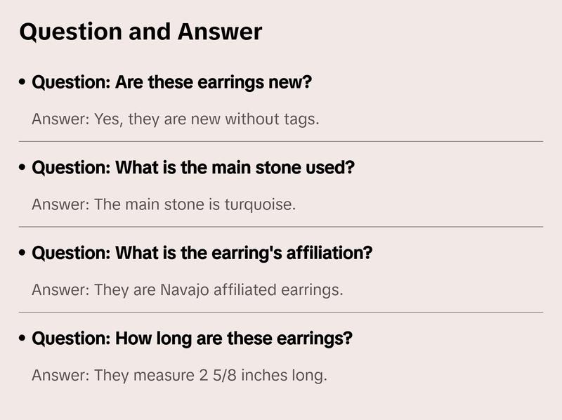 Navajo Sterling Silver & Turquoise Concho Feather Dangle Earrings