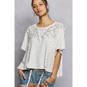 Victoria Pearl Lace Top