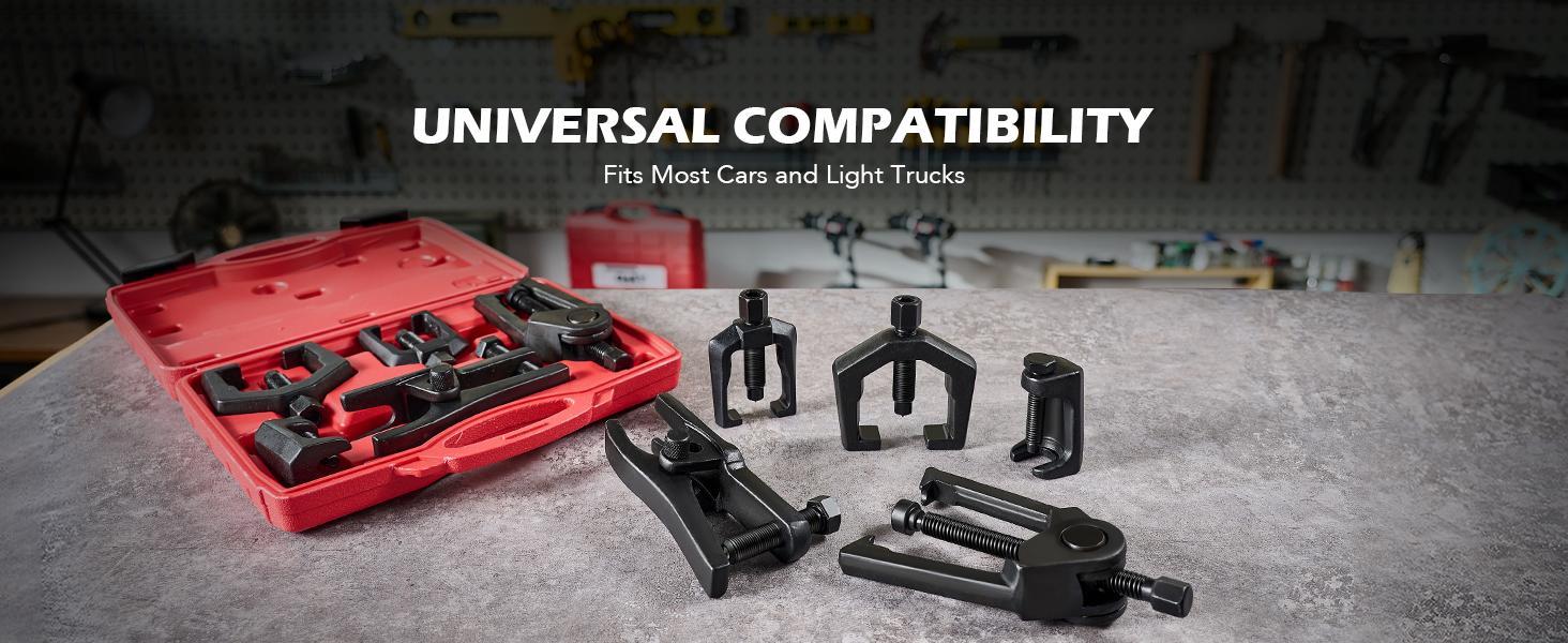 OMT 5-in-1 Heavy Duty Ball Joint Separator, Pitman Arm Puller, Tie Rod End Tool Set, Splitter Removal Kit Red/Blue/Red Black, Mutifunction Tool Set for Front End Service, Gift for men, Home car repair, Automotive Maintance OMT 5-in-1 Heavy Duty Ball Joint Separator, Pitman Arm Puller, Tie Rod End Tool Set, Splitter Removal Kit Red/Blue/Red Black, Mutifunction Tool Set for Front End Service, Gift for men, Home car repair, Automotive Maintance