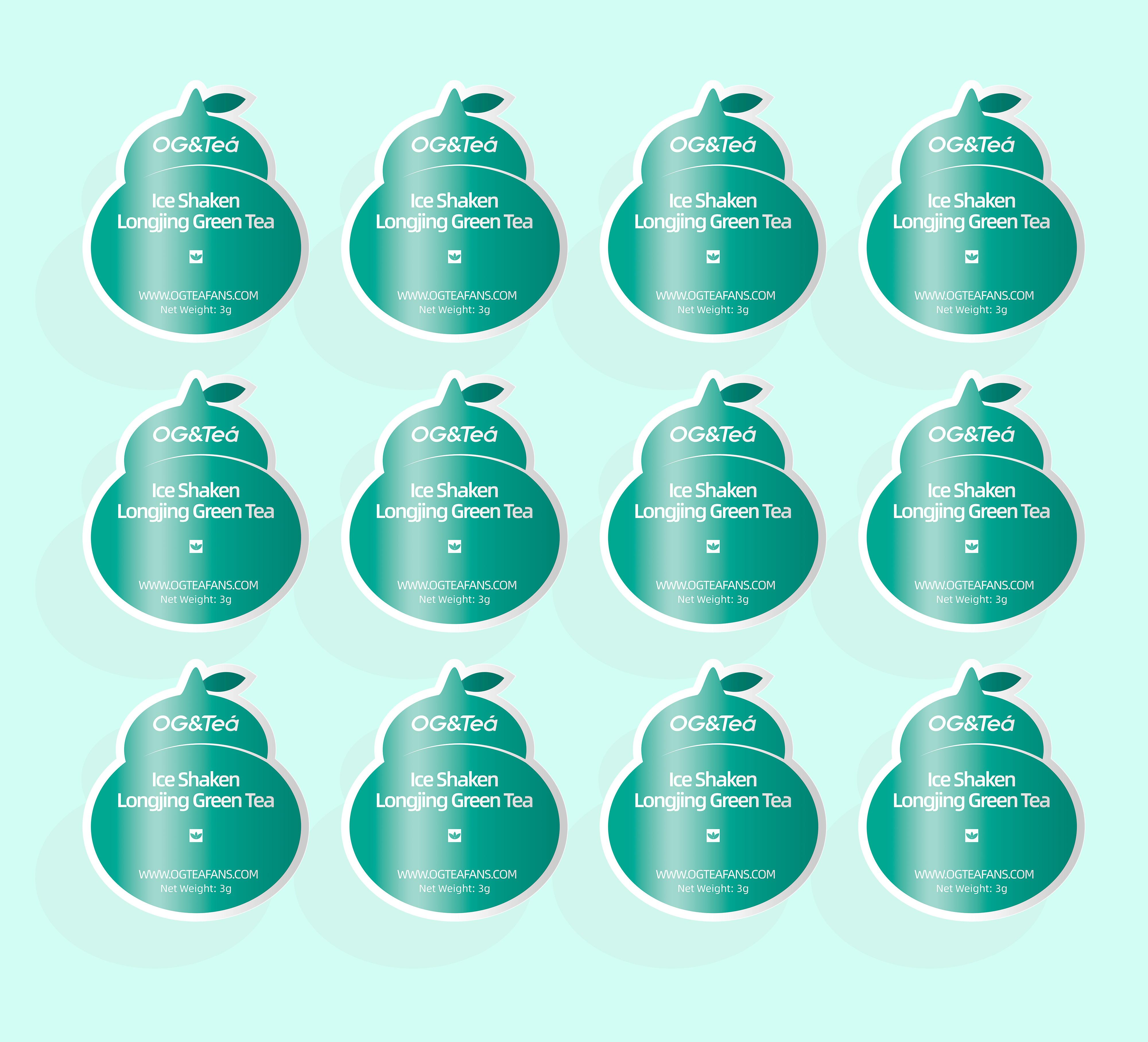 BOGO 2 Cartons Cold-brewed Iced Longjing Tea (1 Carton 30g 3g×10packs)×2 With Color Changing Glass Water Bottle Summer Green Tea