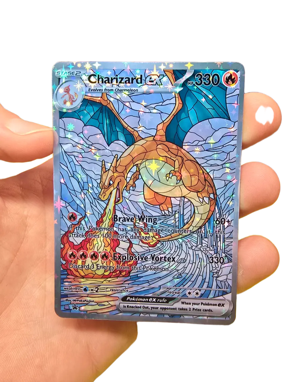 charizard ex holographic card HOLO Obelisk The Tormentor YGO! TCG Card Cover Sticker – HOLO SUPPLY main image 1