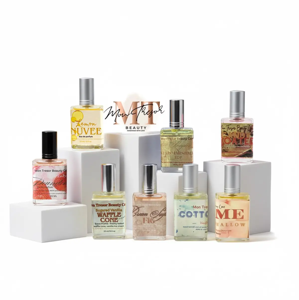 Women's Creamy Gourmand Extrait de Parfum (15ml Travel Size) - Delightful Fragrance, Aromatic Sweet Scent, Cruelty-Free Alcohol-Base, Vanilla & Marshmallow Perfume Options, Coconut/Cotton Cake/Brown Sugar & Fig Scents, All Skin Types, Single Item